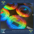 Custom colorful holographic wash aluminum scratch off label adhesive 3D hologram sticker